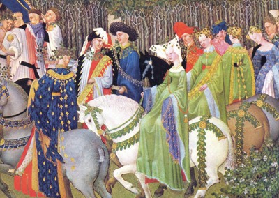 Limbourg, Paul. Excursão ao meio-dia, 1410.