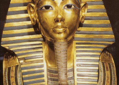 Máscara mortuária de Tutankhamon, XVIII dinastia, 1554-1080 A.C.