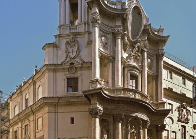 Borromini, Francesco. Igreja de San Carlo alle Quattro Fontane, 1638-41.