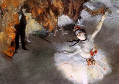 Degas, Edgar. Estrela no palco, 1877.