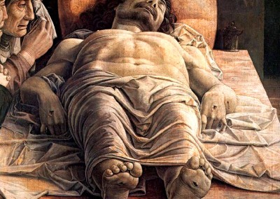 Mantegna, Andrea. Lamento sobre o Cristo morto, 1490.