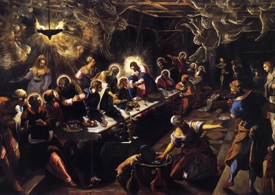 Tintoretto. A Santa Ceia, 1592-94.