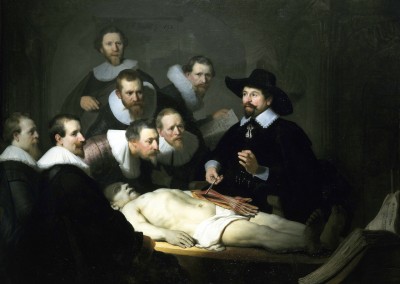Van Rijn, Rembrandt. Lição de anatomia do dr. Tulp, 1632.