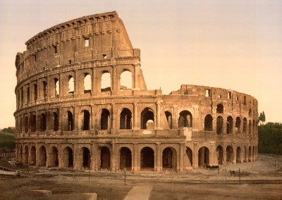 Vespasiano e Tito. Coliseu, 68-79 D.C.