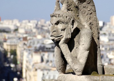 gárgula da Igreja de Notre-Dame, Paris.