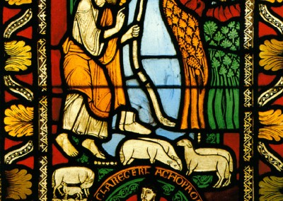 Vitral da Catedral de Reims, França, século XIII.
