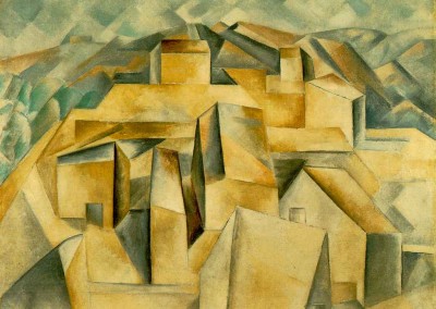 Braque, Georges. Casas na montanha,1909.