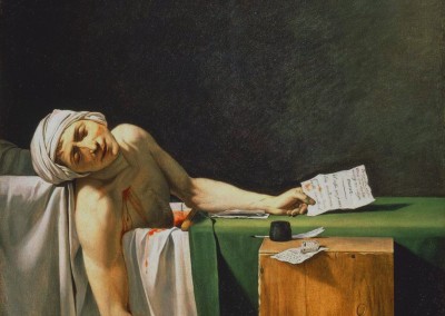 David, Jacques-Louis. Marat assassinado, 1793.