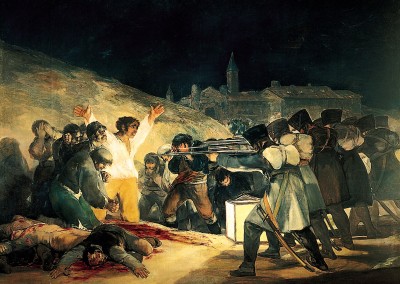 Goya, Francisco. O fuzilamento de 3 de maio de 1808, 1814.