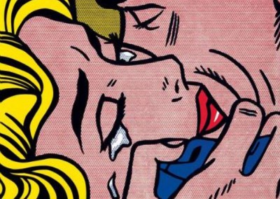 Lichtenstein, Roy. O beijo, 1962.