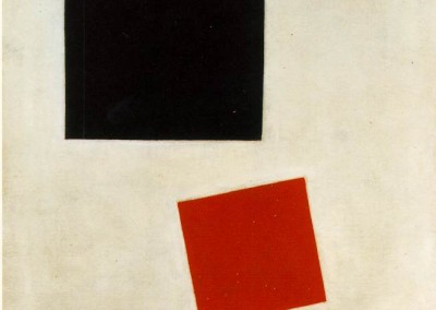 Malevich. Kazimir. Quadrado branco e vermelho, 1915.